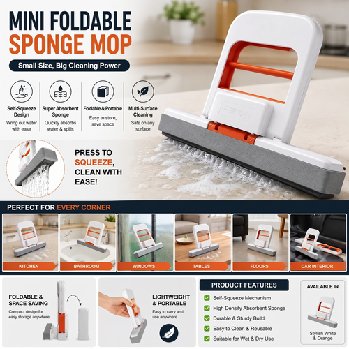 👉 Multi-Functional Mini Foldable Mop
